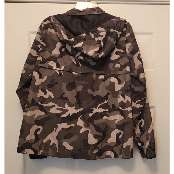 Women’s "Ci Sono Original' Lightweight Camouflage Rain Jacket w/Hood Sz M - Picture 2 of 6